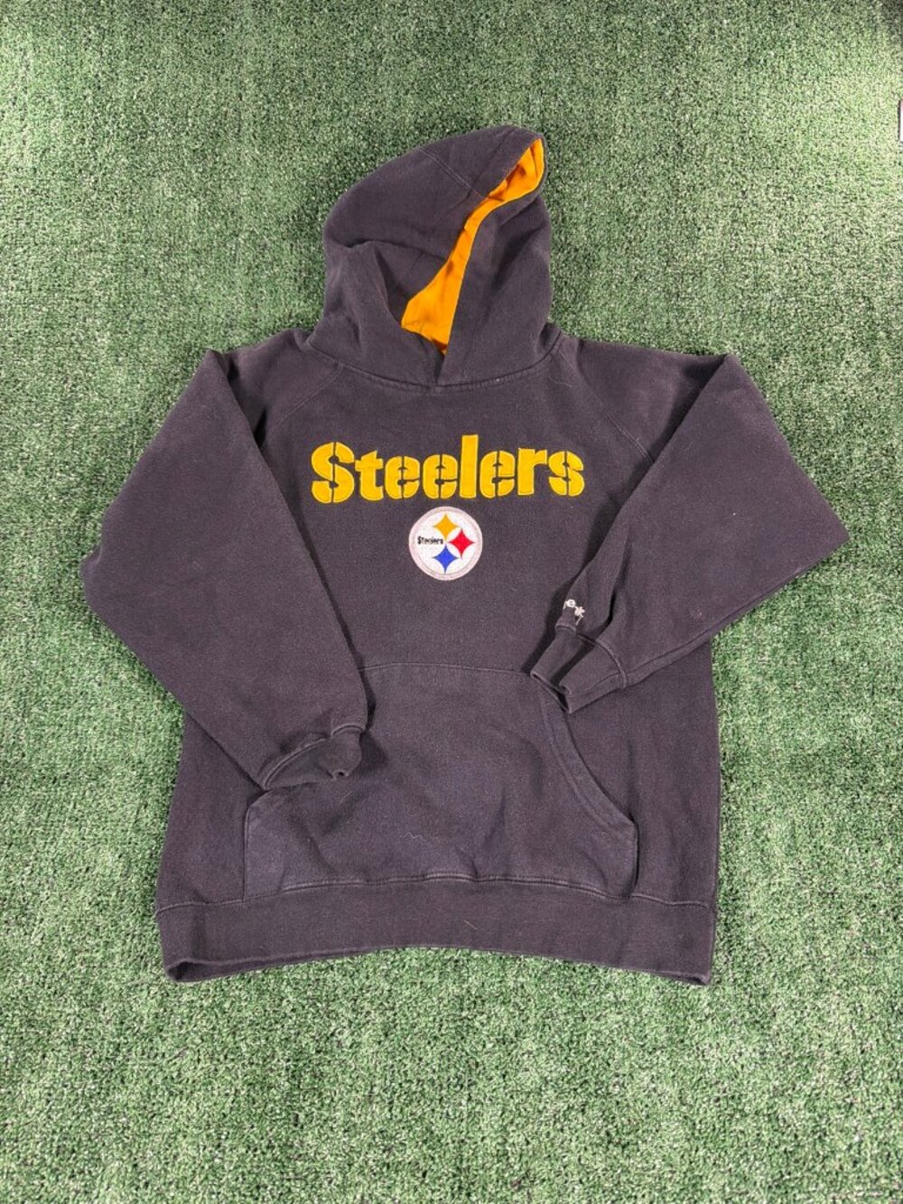 Reebok Pittsburgh Steelers Hoodie Youth L 14/16 Black